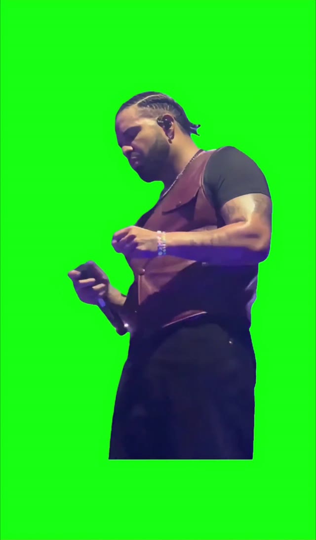 Drake dancing to Nokia 4k green screen