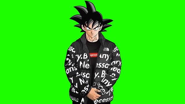 Drip Goku green screen