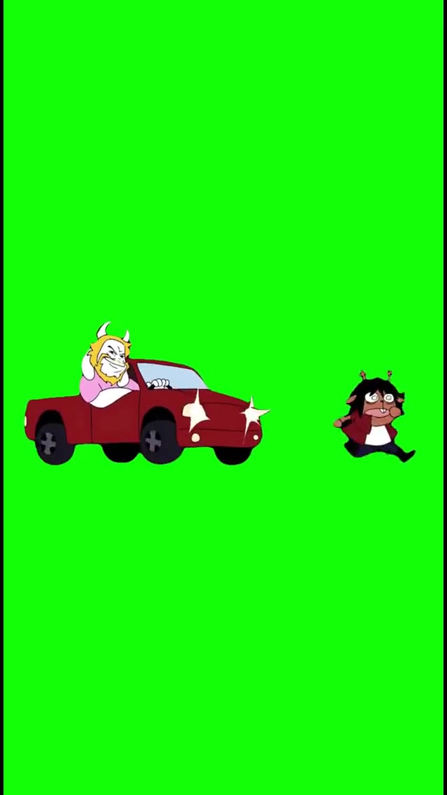 Driving in my car right after a beer  green screen