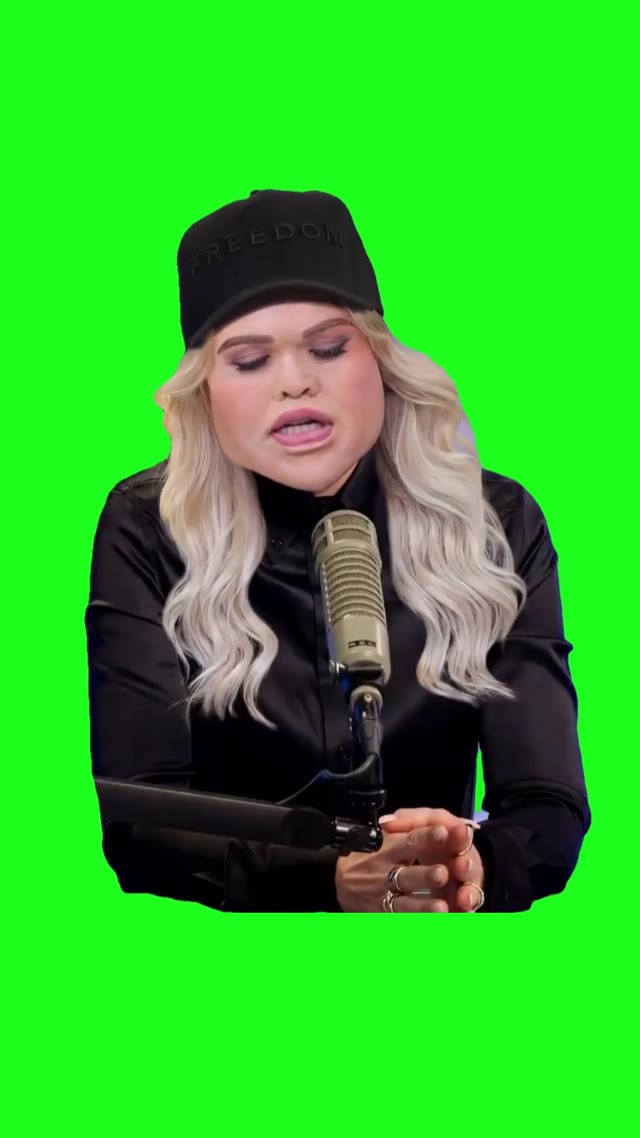 Druski White Face On Erika green screen