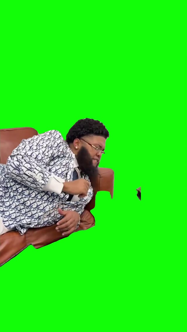 Druski counting money green screen