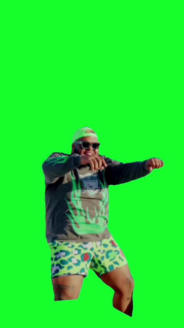 Druski dancing to greece green screen