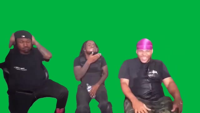 Duke Dennis Kai Cenat and Fanum Laughing green screen