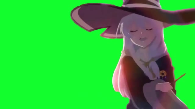 Elaina Wandering Witch green screen