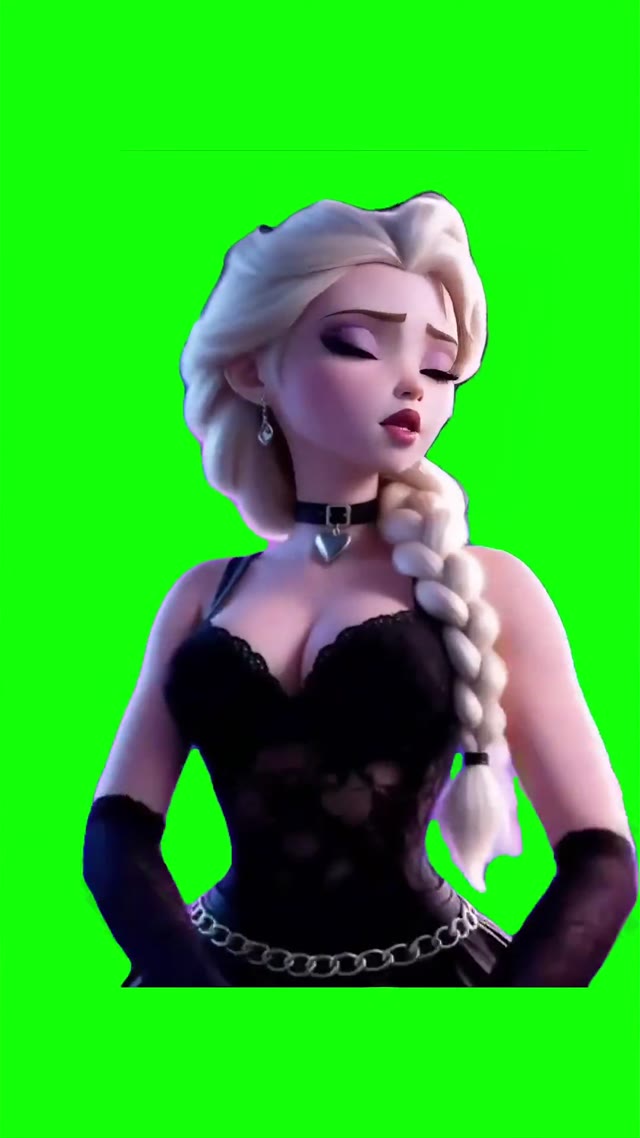 Elsa please stop please stop green screen