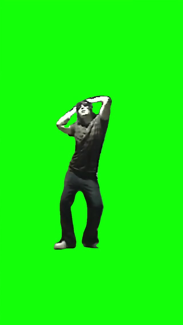 Emo dance vibecore 4k green screen