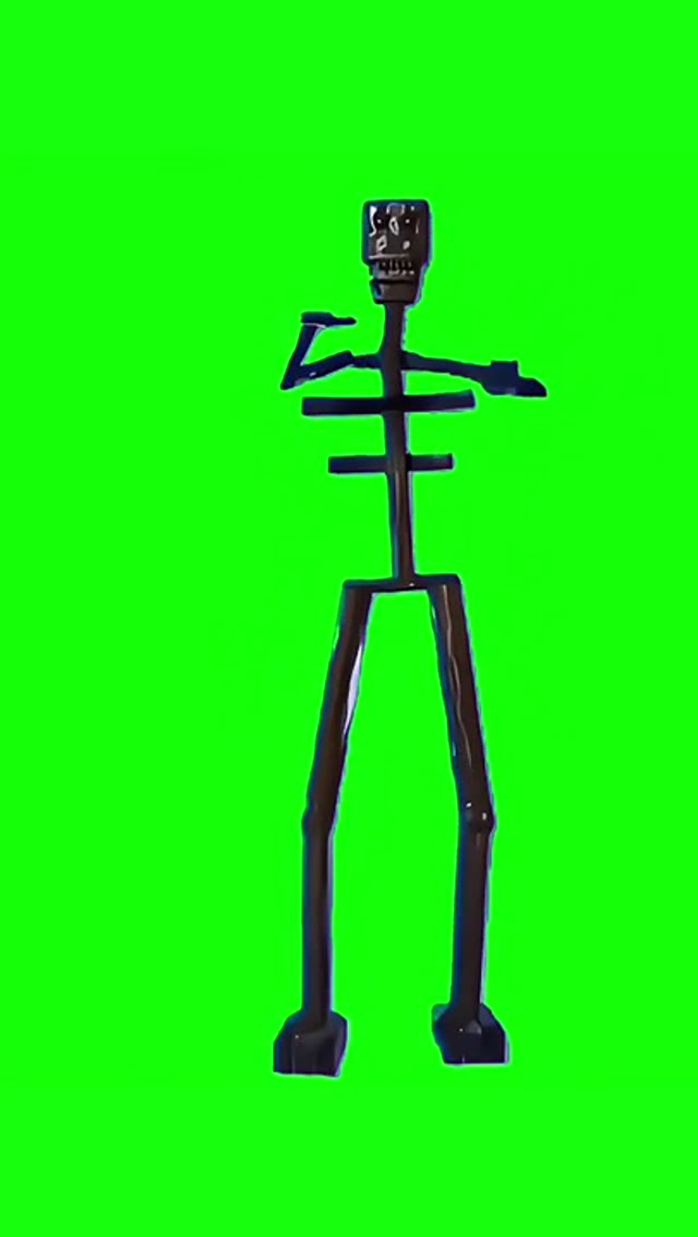Endoskeleton dance green screen