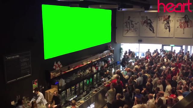 England Fans Celebrate 1 green screen
