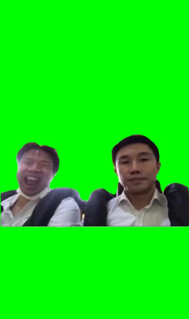 Evil laughs  green screen