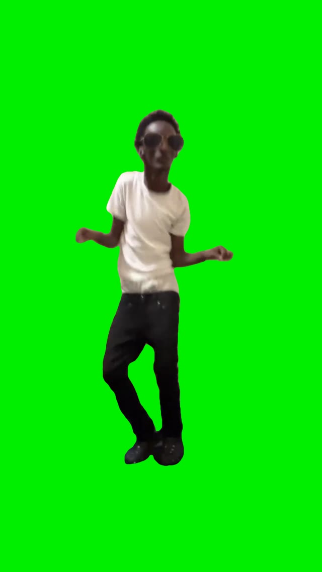 Falling dreaming dance green screen