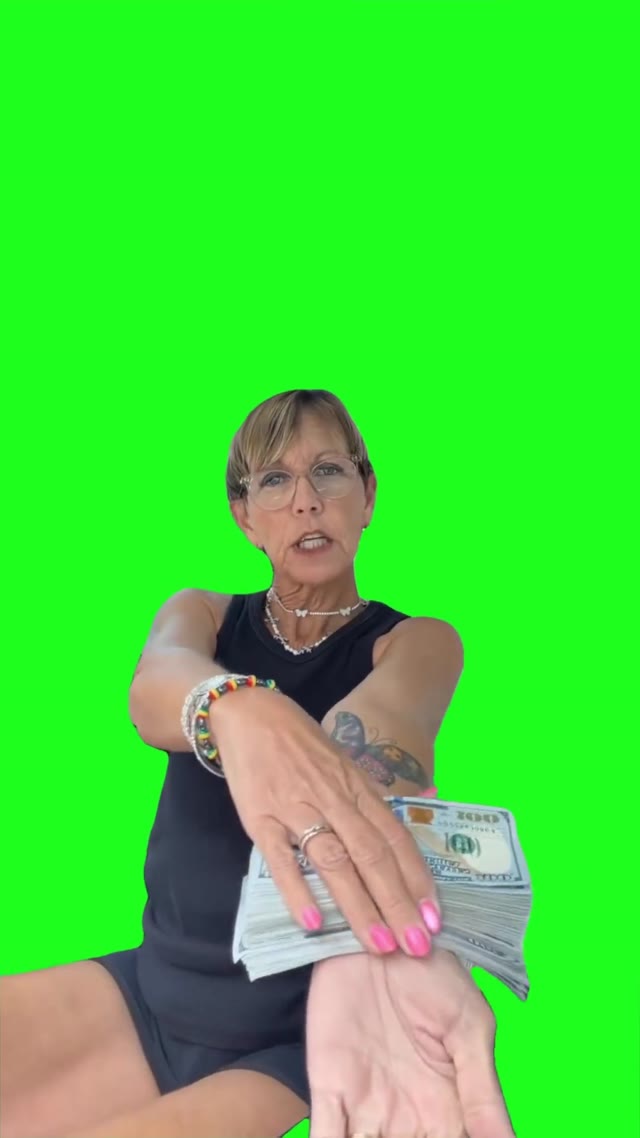 Flexing Money green screen