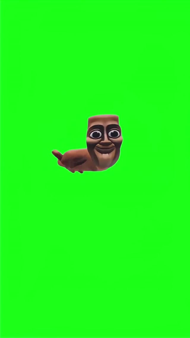 Flying Tung Tung Tung Sahur green screen