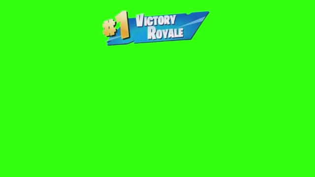 Fortnite 1 Victory Royale green screen