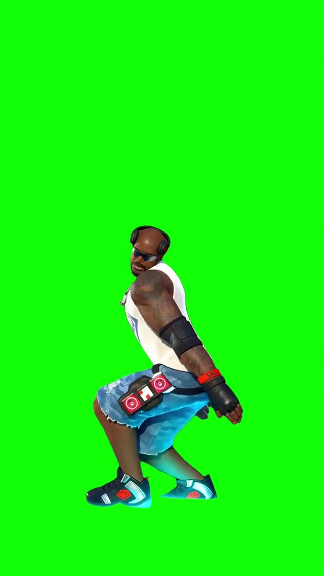 Fortnite Emote to Ariana Grande green screen