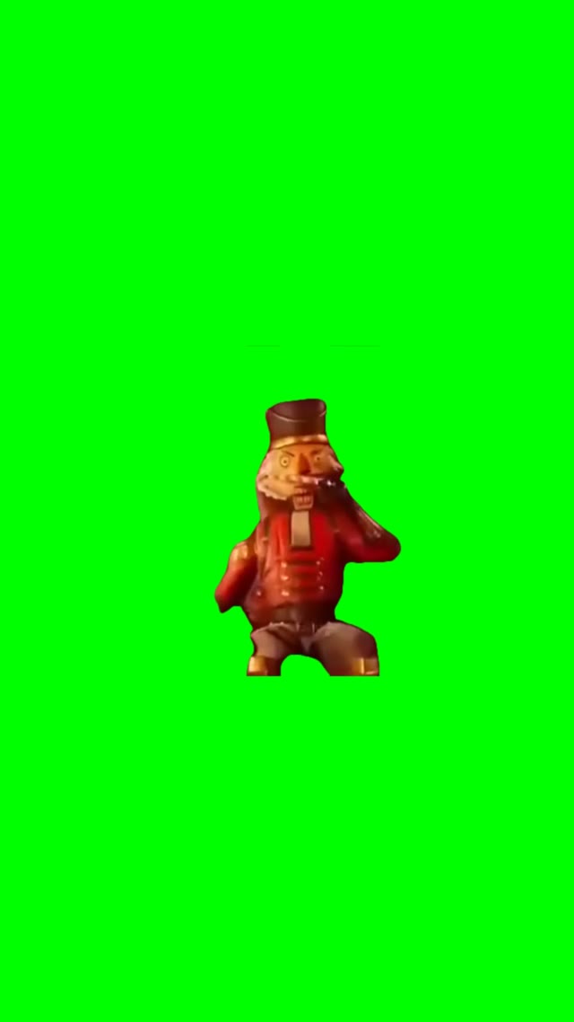 Fortnite Sniffing Candy Cane green screen