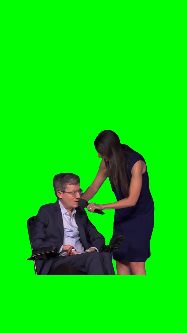 Founders of ALS nonprofit speech green screen