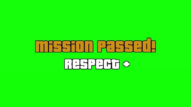 GTA Mission Passed green screen