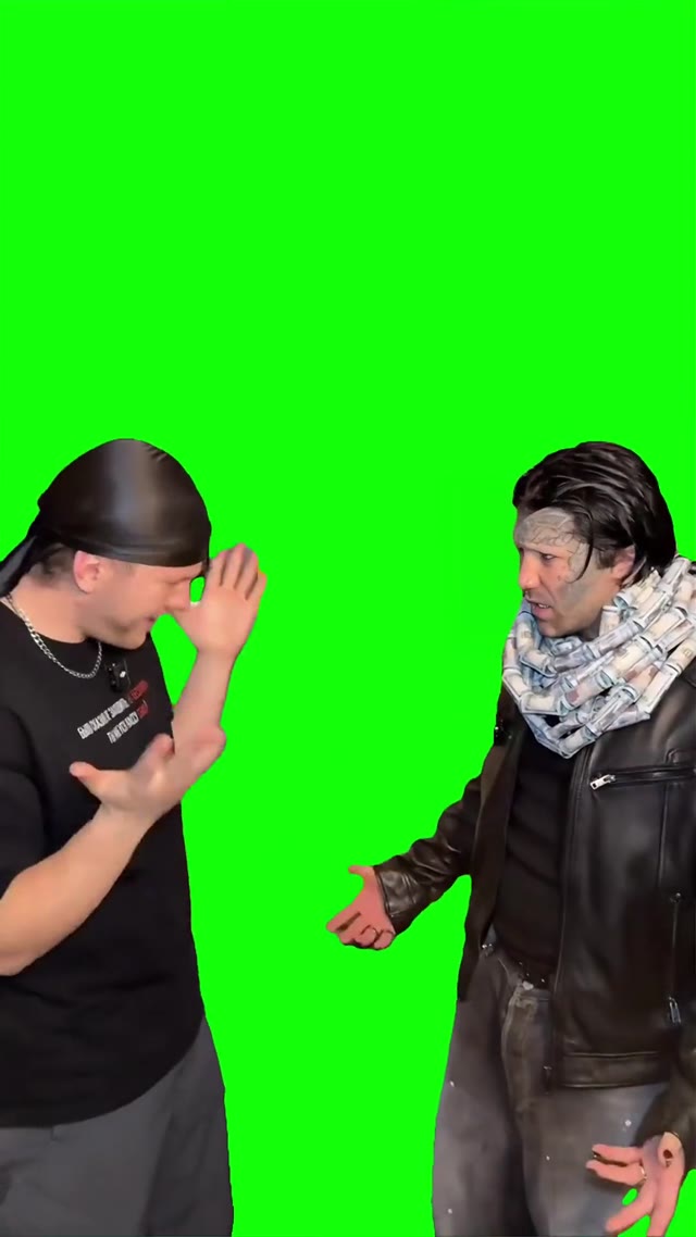 Gen Z Greeting green screen