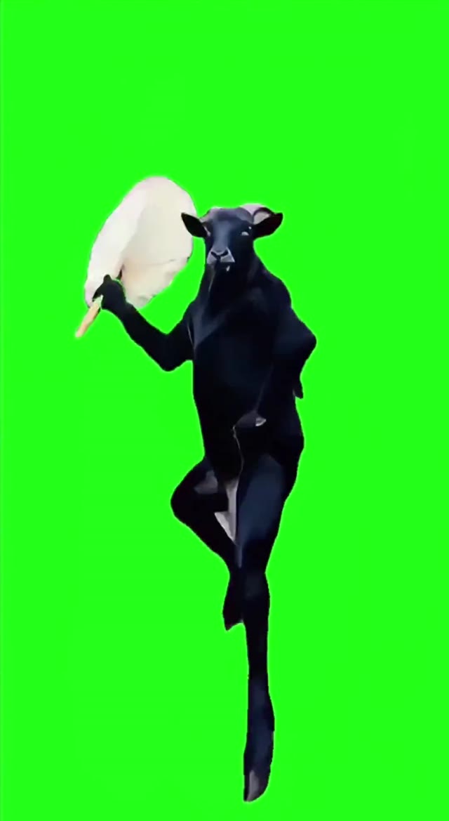 Goat Barbecue Dance green screen