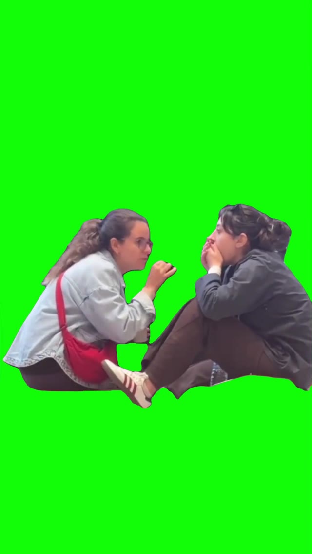 Gossiping green screen