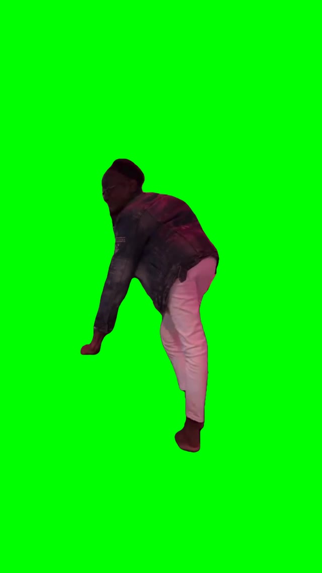 Granny dancing green screen