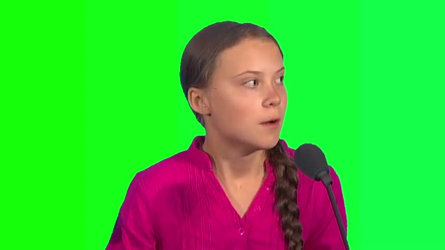 Greta Thunberg green screen