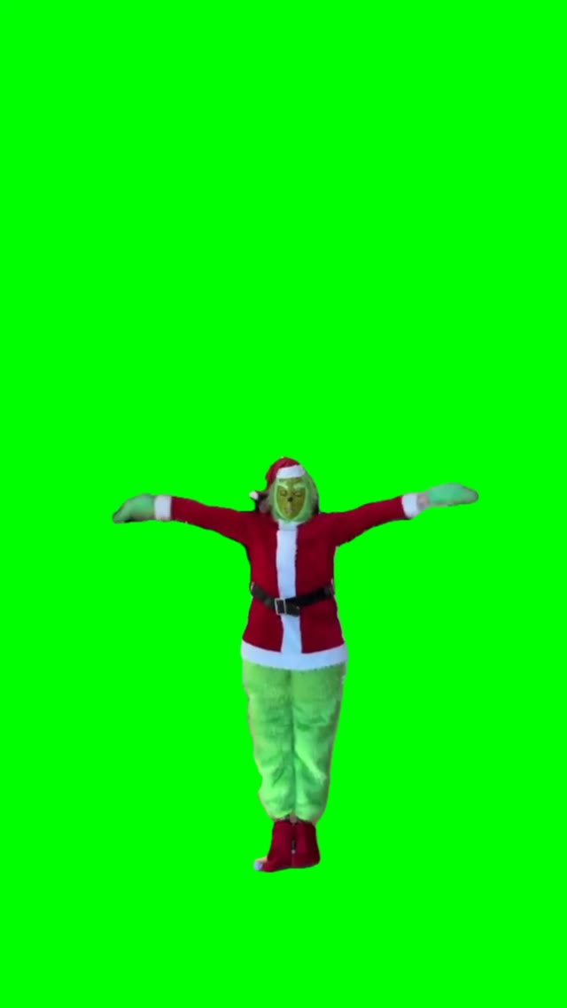 Grinch dance green screen