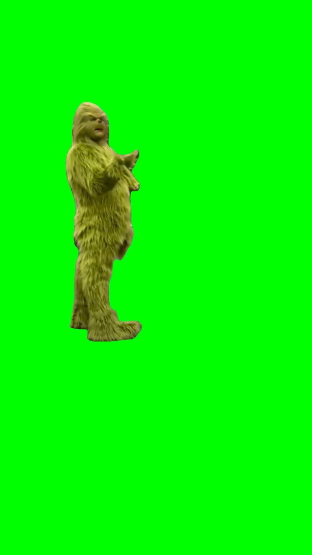 Grinch twerking green screen