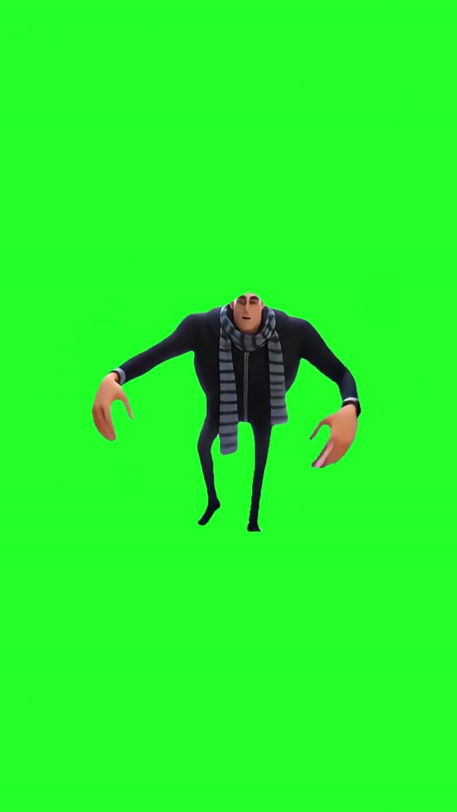 Gru Dancing To Cheque La Makana green screen