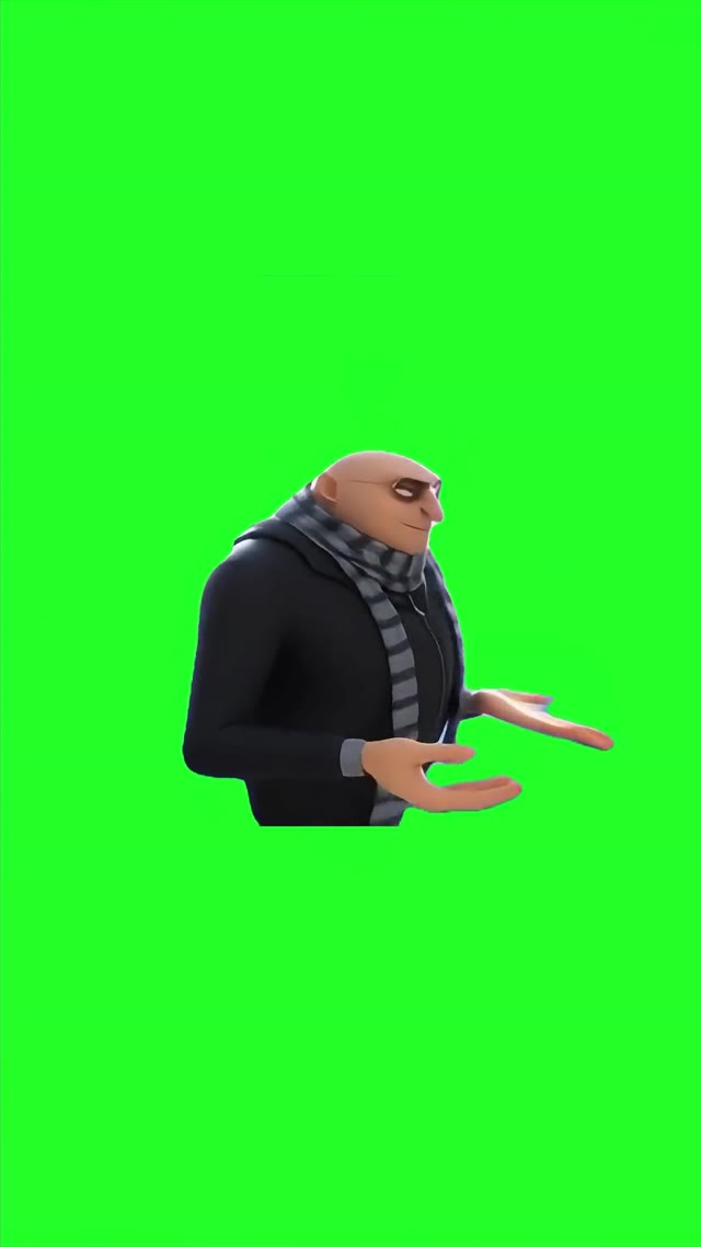Gru Dancing To King Nasir green screen