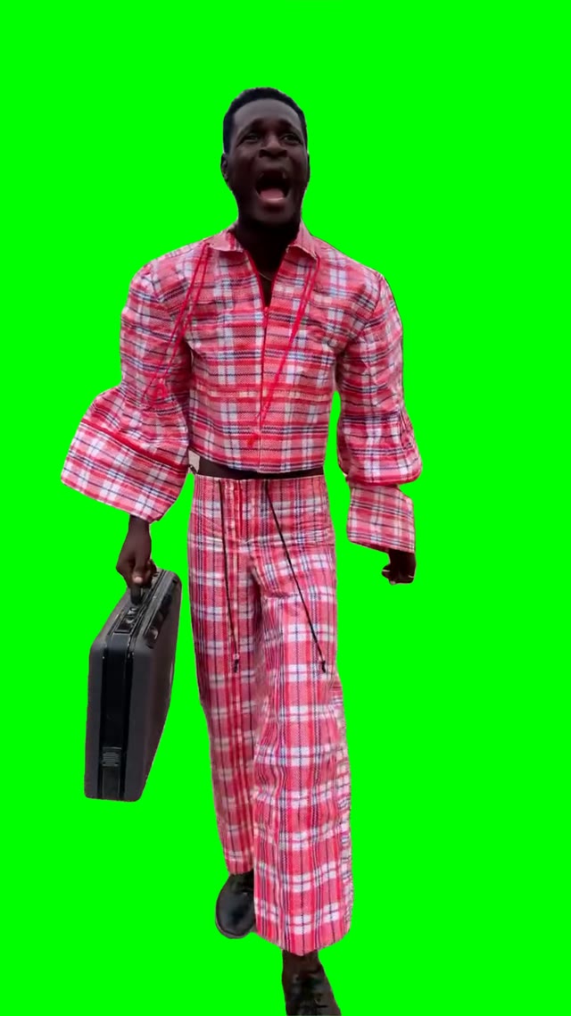 Guy crying green screen