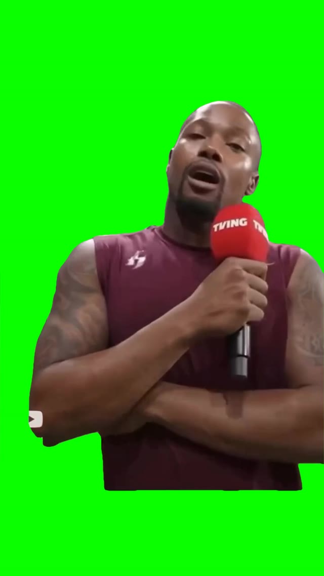 Guy doing pikki pikki dance green screen