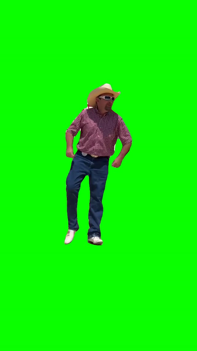 Guy tap dancing green screen