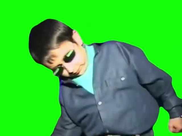 Gypsy Kid Dancing in the Club green screen
