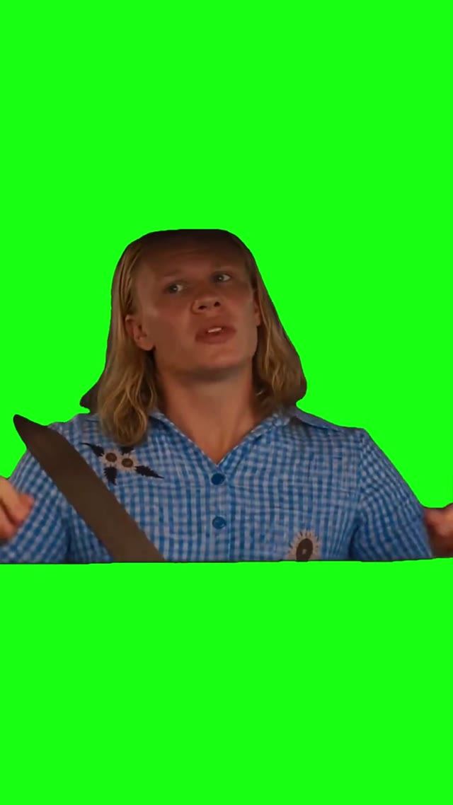 Haaland My Milkshakes green screen