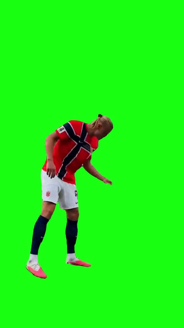 Haaland Sets The Beat green screen