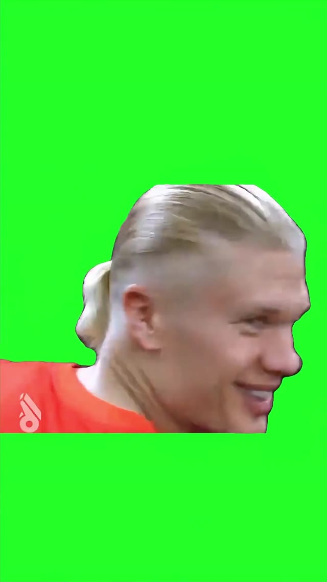Haaland Suprised green screen