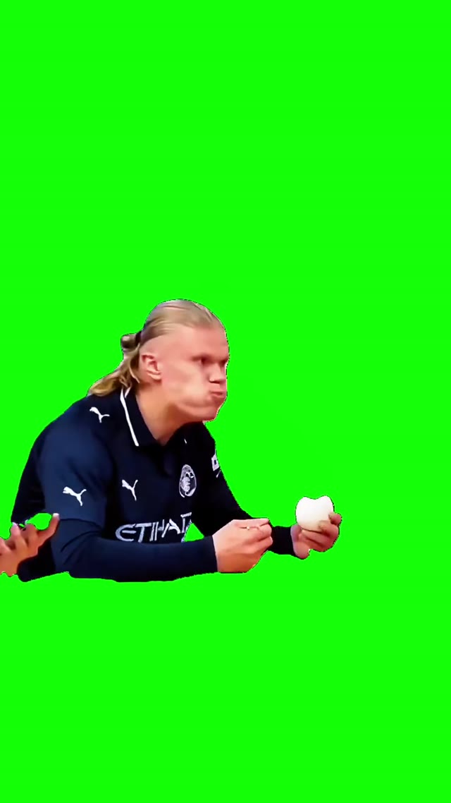 Haaland Gets Scared green screen