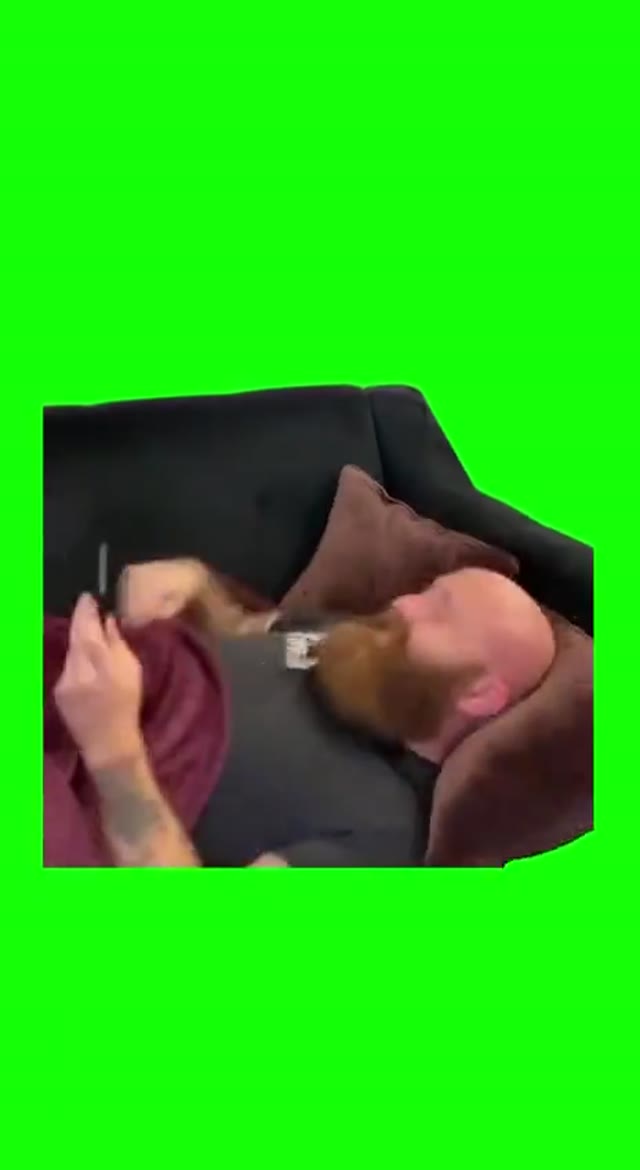 Happy billy on the phone green screen