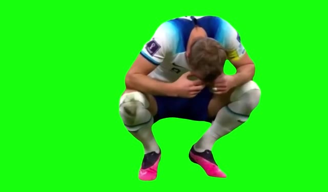 Harry Kane sad green screen