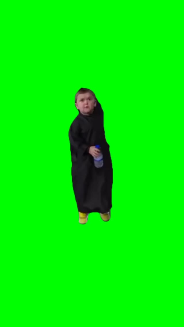 Hasbulla entrance Walk green screen