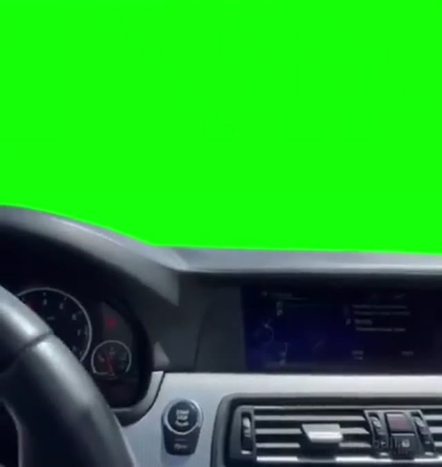 Hasbulla in the car green screen