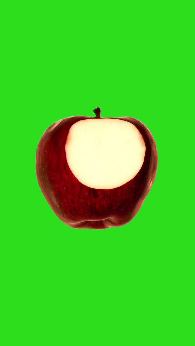 Hidden Patterns Inside Fruit animation green screen