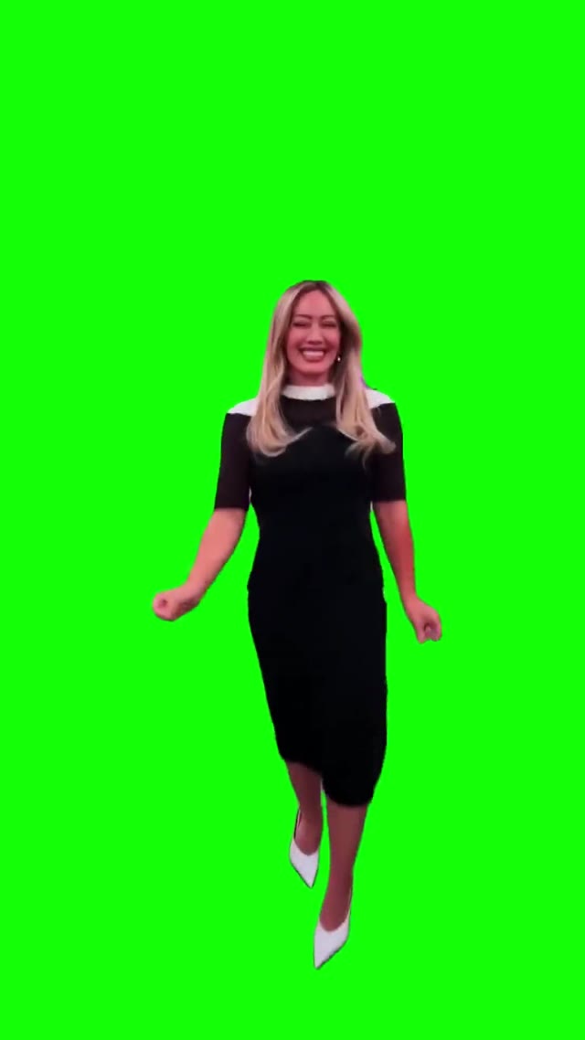 Hilary Duff Entrance Dance green screen