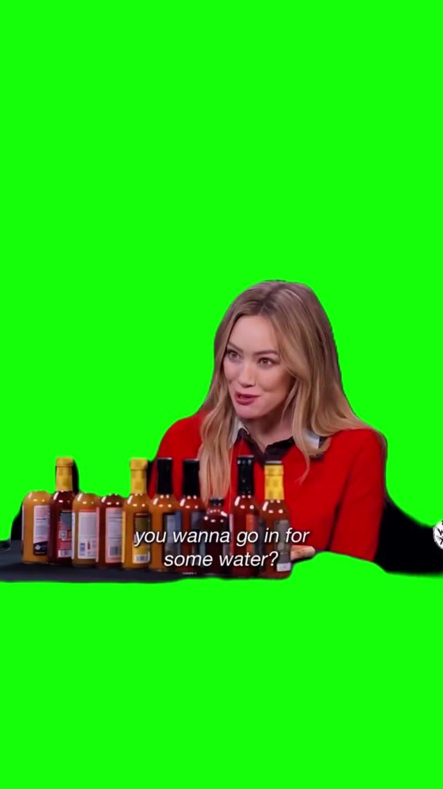 Hillary Duff You Going For Some Wawa green screen
