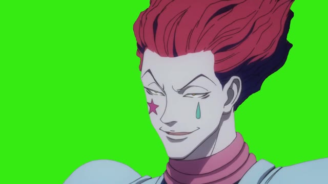 Hisokas First Appearance hunterxhunter green screen