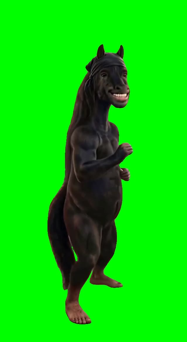 Horse Is Doing The Viral King Nasir Dance green screen