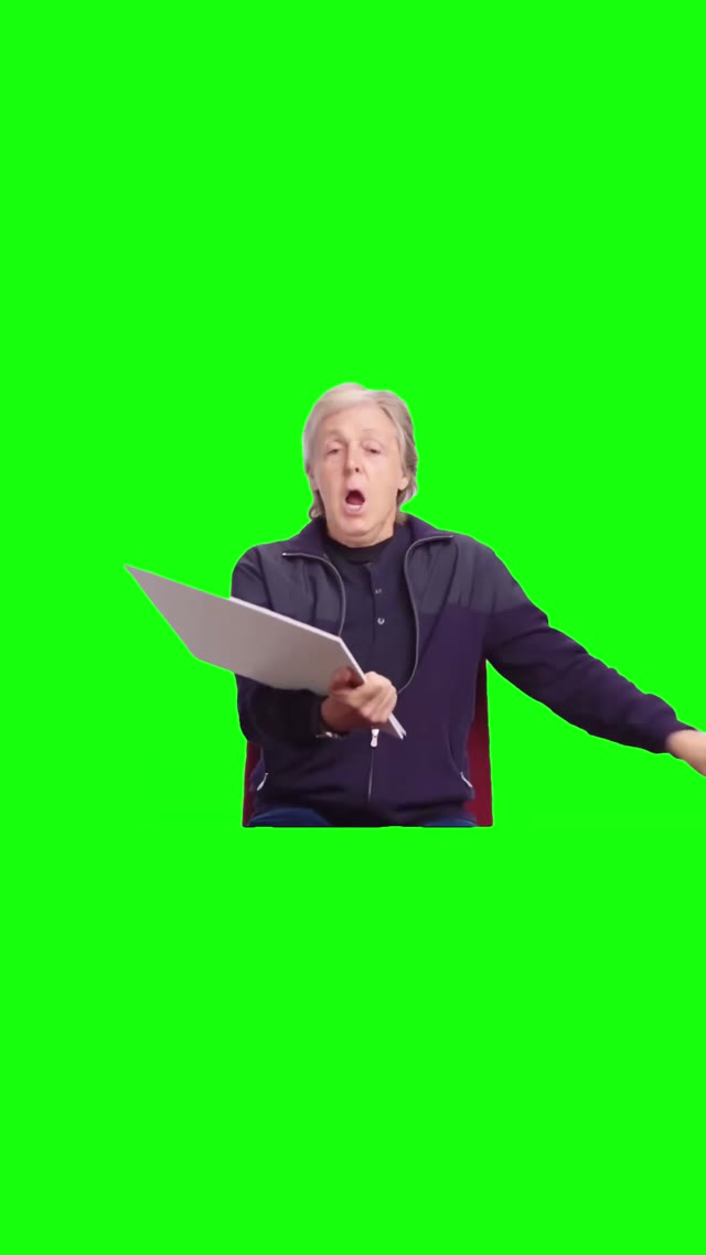 How Dare You Ask Me That Paul McCartney green screen