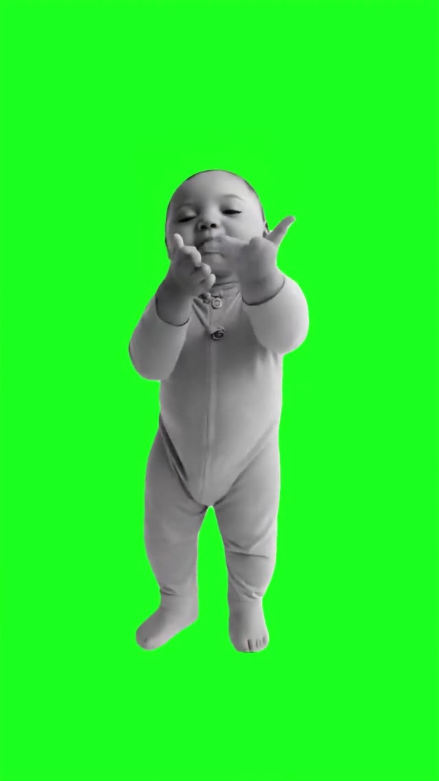 I know love an eater baby green screen