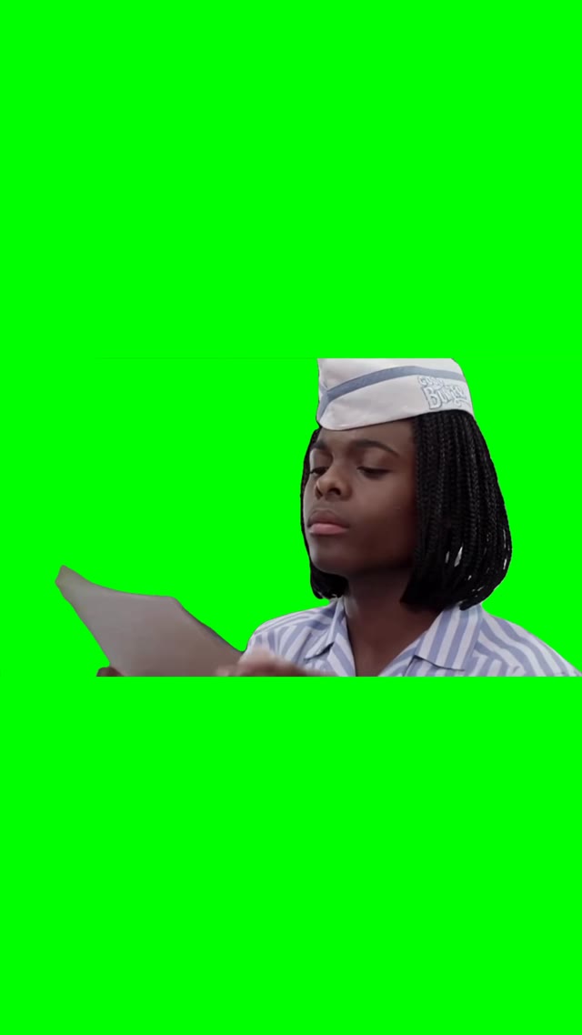 I know some of these words green screen